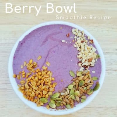 Berry Bowl Smoothie Recipe with yogurt