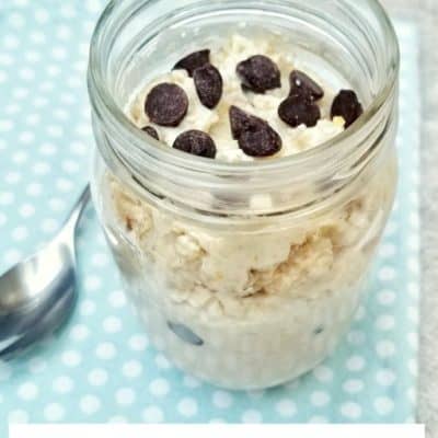 Chocolate Chip Cookie Dough Overnight Oats Recipe