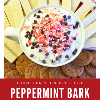 Easy Peppermint Bark Yogurt Dip Recipe