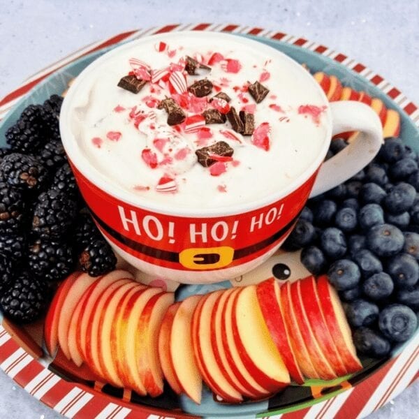 Peppermint Bark Yogurt Dip Recipe healthy dessert