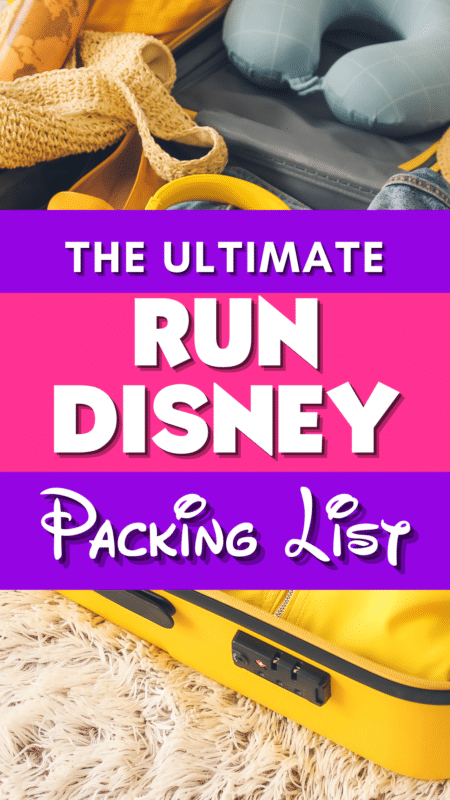 Run Disney Marathon Packing List