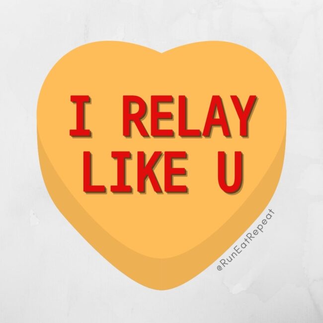 Funny Candy Hearts for Runners Valentine's Day RunEatRepeat.com