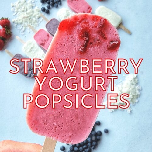 Easy Strawberry Yogurt Popsicle Recipe