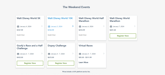 Run Disney WDW Marathon Weekend Registration News 2024